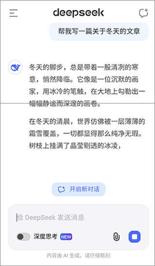 DeepSeek聊天机器人